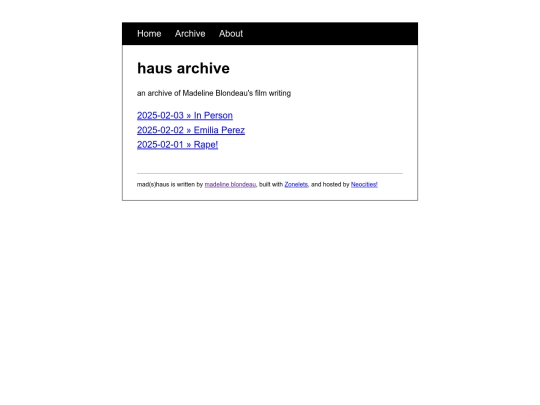archive screenshot