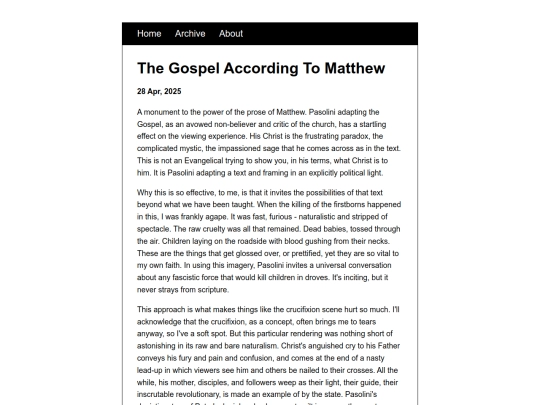 posts/2025-04-28-The-Gospel-According-To-Matthew screenshot