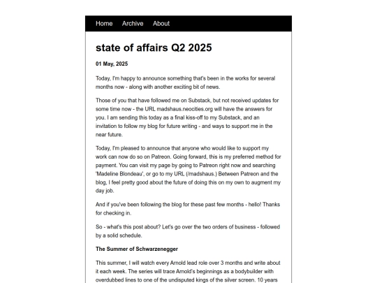 posts/2025-05-01-state-of-affairs-Q2-2025 screenshot