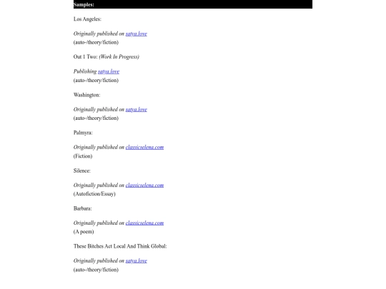 samples screenshot