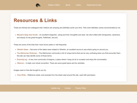 links screenshot