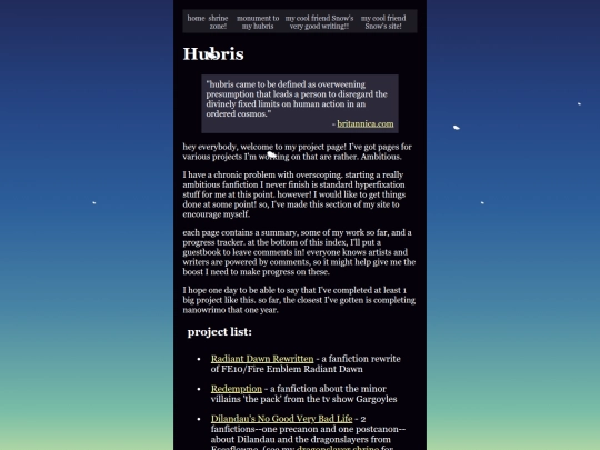 hubris screenshot