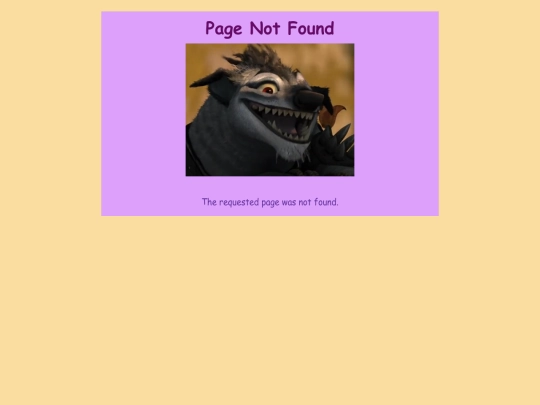 not_found screenshot