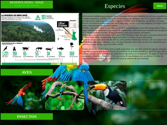 especies screenshot