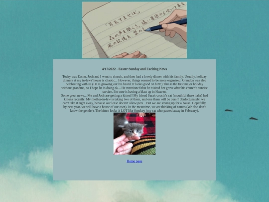 diary screenshot