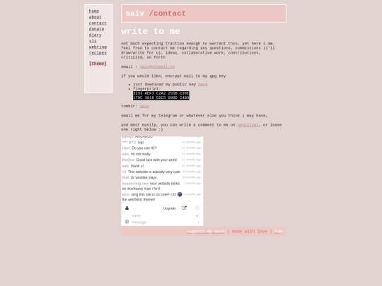 contact screenshot