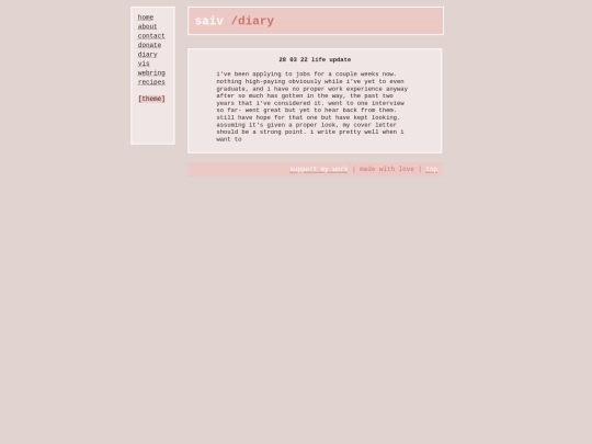 diary/22/life-update screenshot