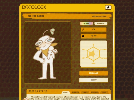 Dandydex screenshot