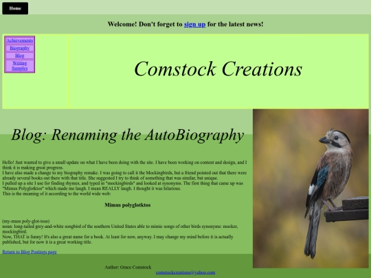 Autobiography screenshot