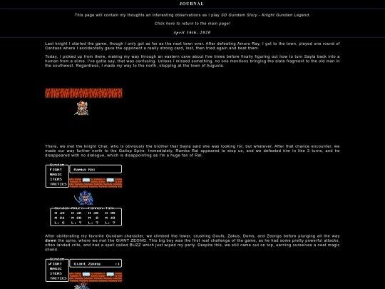 games/knightgundam/journal screenshot