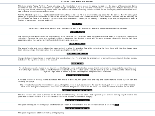 writing/tableofcontents screenshot