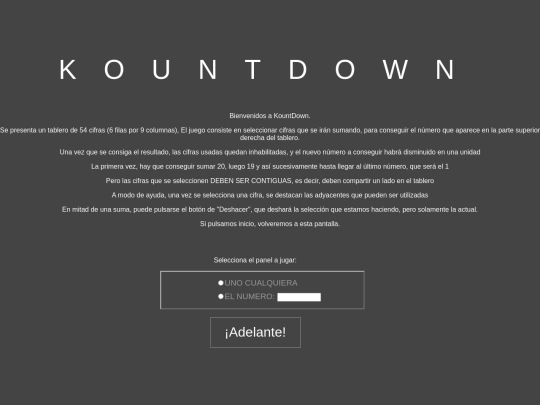 kountdown screenshot