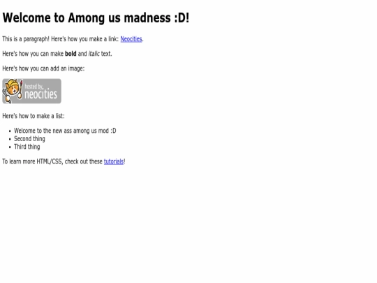 index screenshot