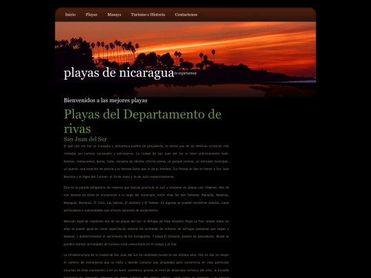Pagina principal/playas screenshot