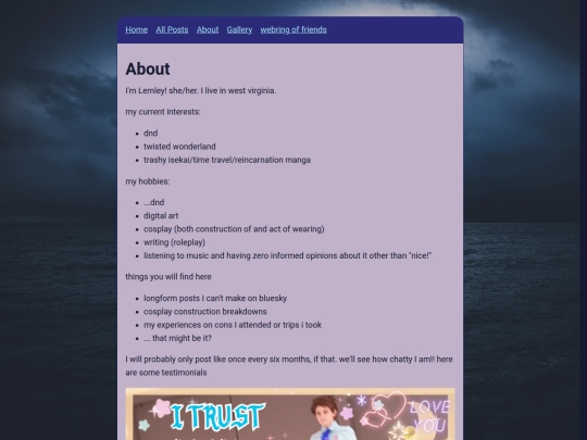 info/about screenshot
