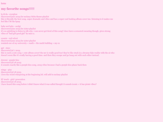songs screenshot