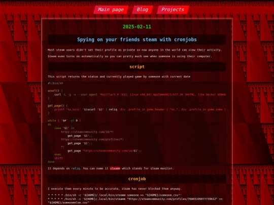 posts/spying-on-your-friends-steam-with-cronjobs screenshot