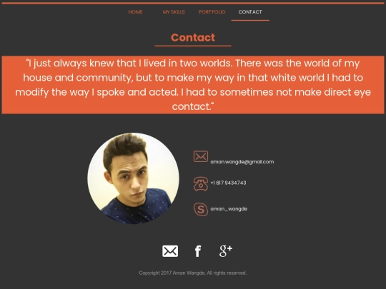 assign6/contact screenshot