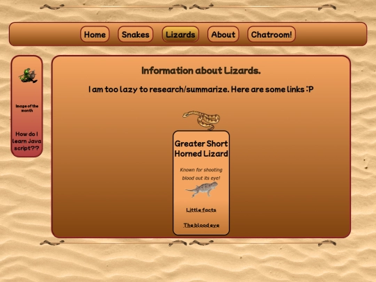 lizards screenshot