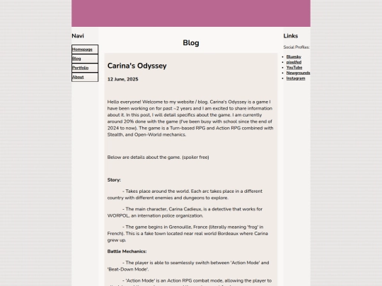 blog screenshot
