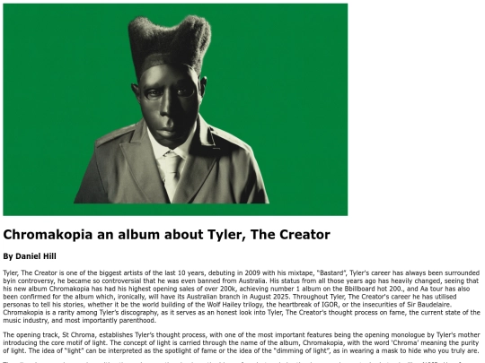 ChromaArticle screenshot
