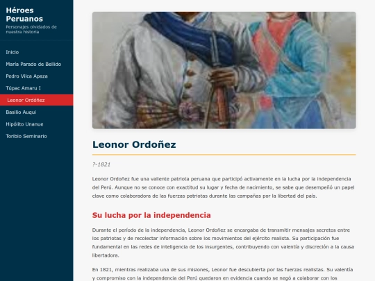 heroes/leonor-ordonez screenshot