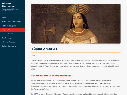 heroes/tupac-amaru screenshot