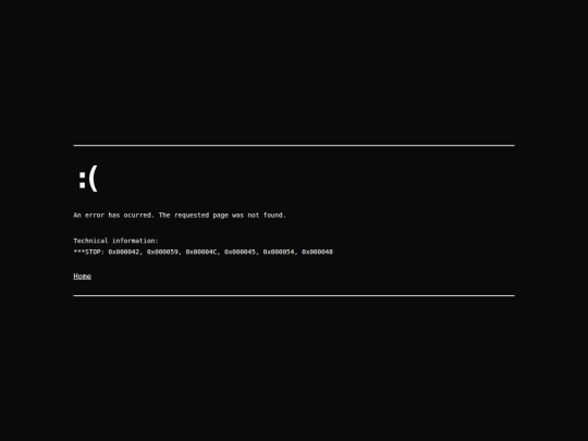 not_found screenshot