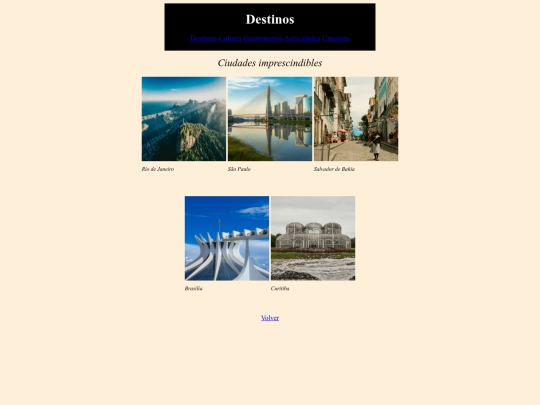 PROYECTO/destinos screenshot