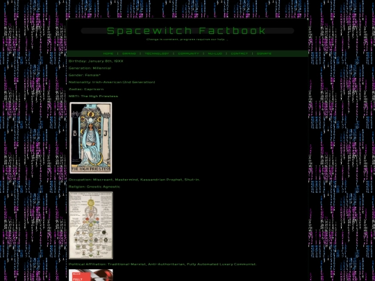 Factbook screenshot