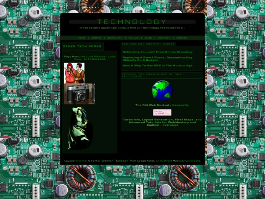 Tech screenshot