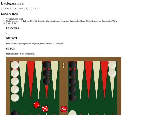 .games/backgammon screenshot