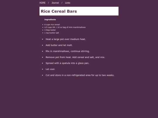 recipes/ricecerealbars screenshot