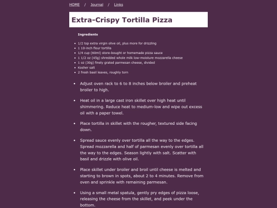 recipes/tortillapizza screenshot