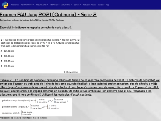 exampleexam screenshot