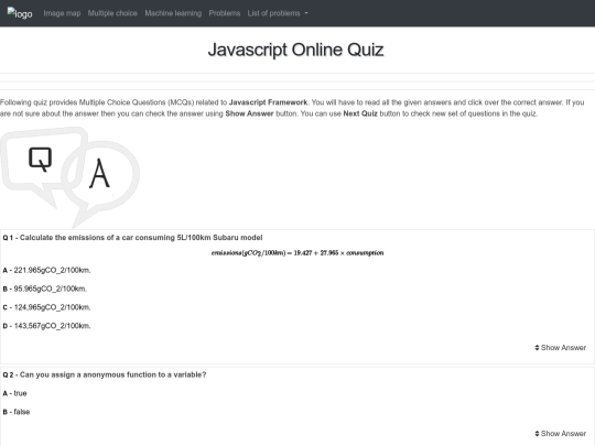 multiplechoice screenshot
