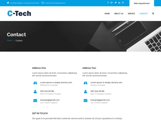 it_contact screenshot