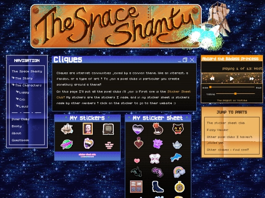 Cliques screenshot