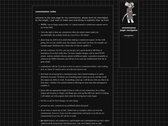 comms/rules screenshot