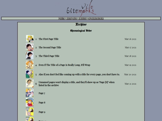 archive screenshot