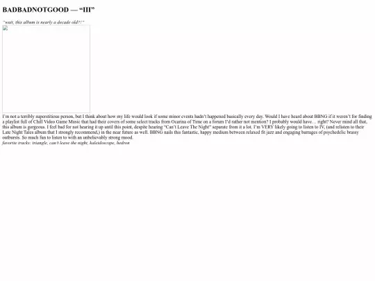 music-log/logs screenshot