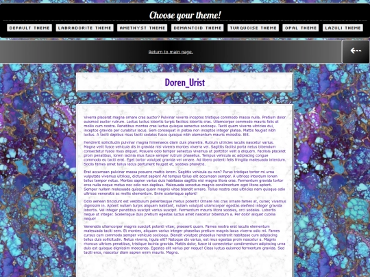 DorenUristTestingPage screenshot
