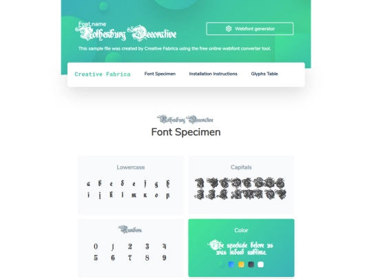 Fonts/Rothenburg-Decorative_Webfont screenshot