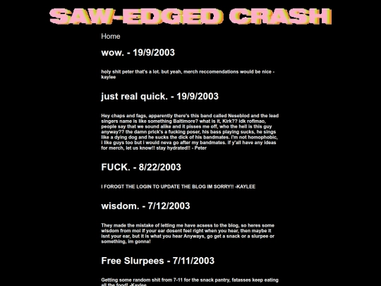 html/blog screenshot