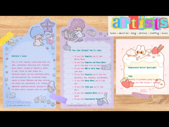 artistsweb screenshot