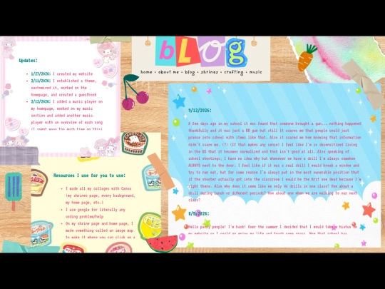 blogpage screenshot