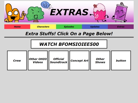 extras screenshot