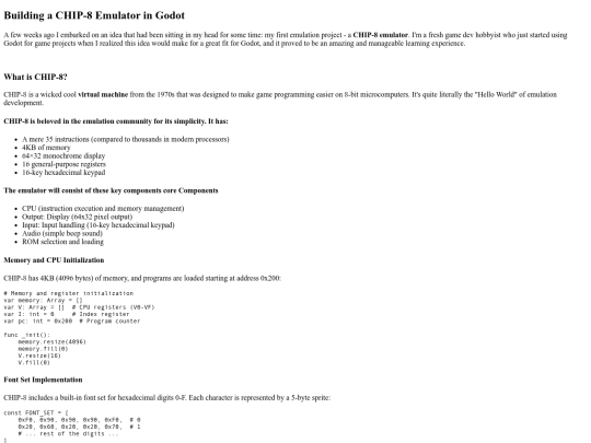 html/page/chip-8 screenshot