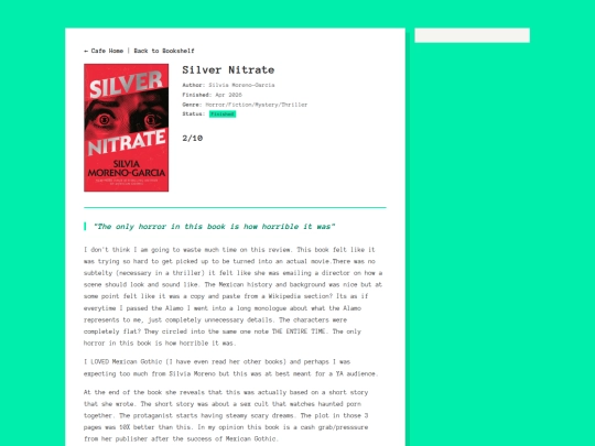 Book Reviews/silvernitrate screenshot