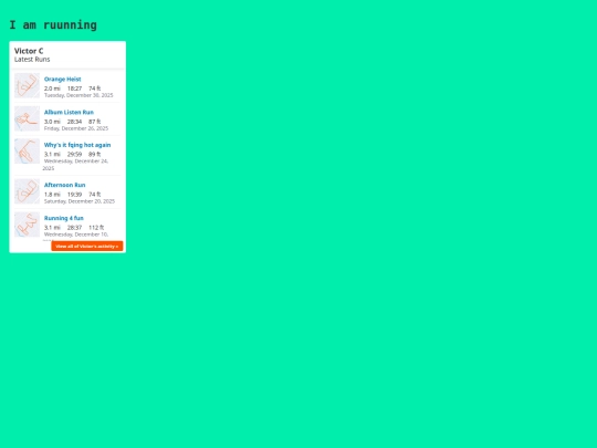 running screenshot